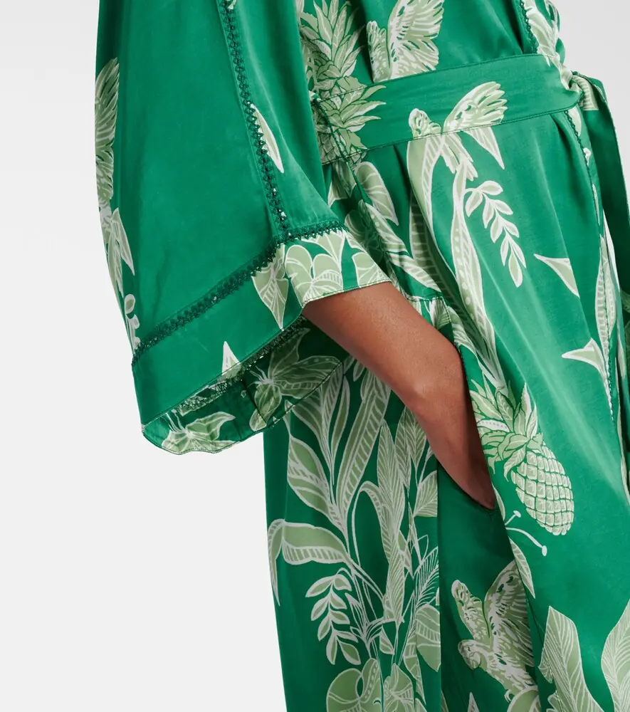 Poupette St Barth Erica floral satin kaftan | Thumbnail 5 Poupette St Barth Erica floral satin kaftan | Thumbnail 5