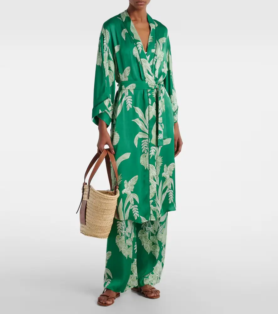 Poupette St Barth Erica floral satin kaftan | Thumbnail 6 Poupette St Barth Erica floral satin kaftan | Thumbnail 6