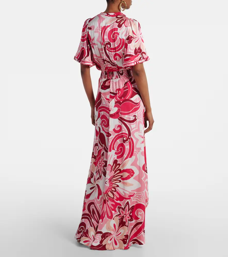 Poupette St Barth Mabelle satin maxi dress | Thumbnail 6