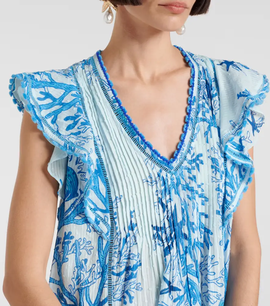 Poupette St Barth Camelia printed cotton minidress | Thumbnail 2