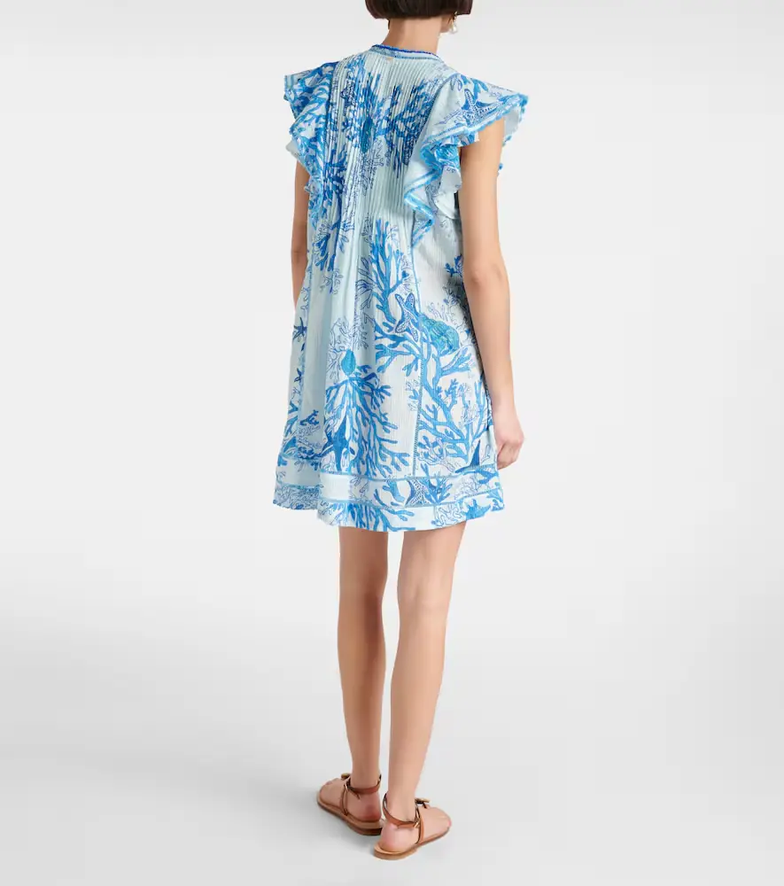 Poupette St Barth Camelia printed cotton minidress | Thumbnail 4