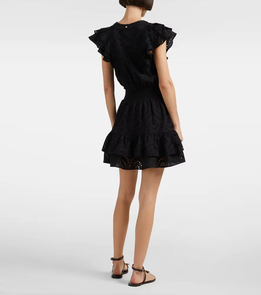 Poupette St Barth Camila ruffled minidress | Thumbnail 4