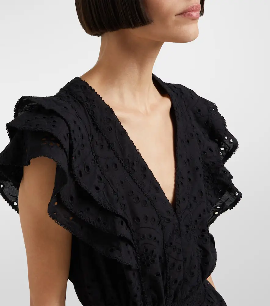 Poupette St Barth Camila ruffled minidress | Thumbnail 5