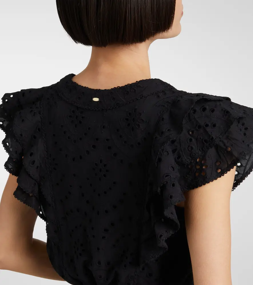 Poupette St Barth Camila ruffled minidress | Thumbnail 6