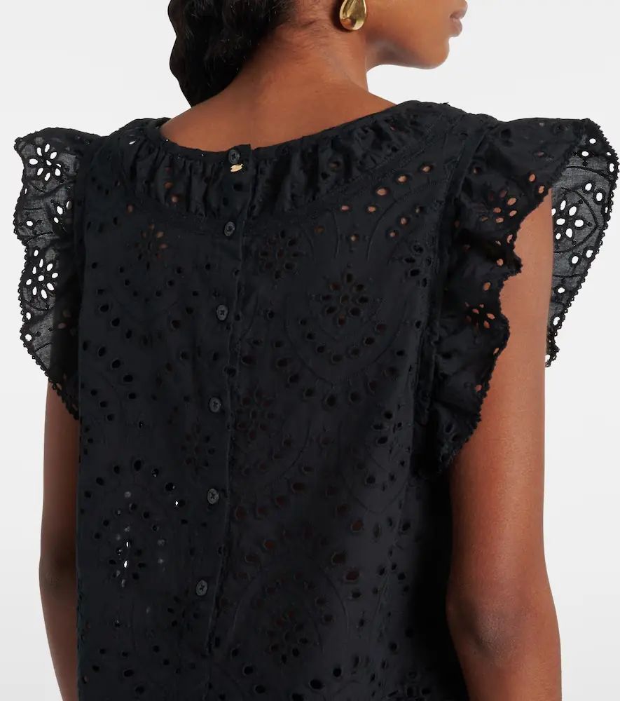 Poupette St Barth Broderie anglaise cotton top | Thumbnail 5 Poupette St Barth Broderie anglaise cotton top | Thumbnail 5