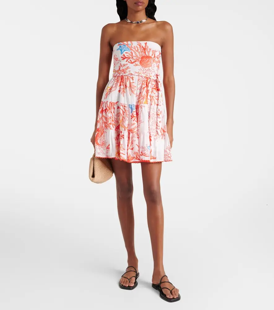 Poupette St Barth Christine printed cotton minidress | Thumbnail 4