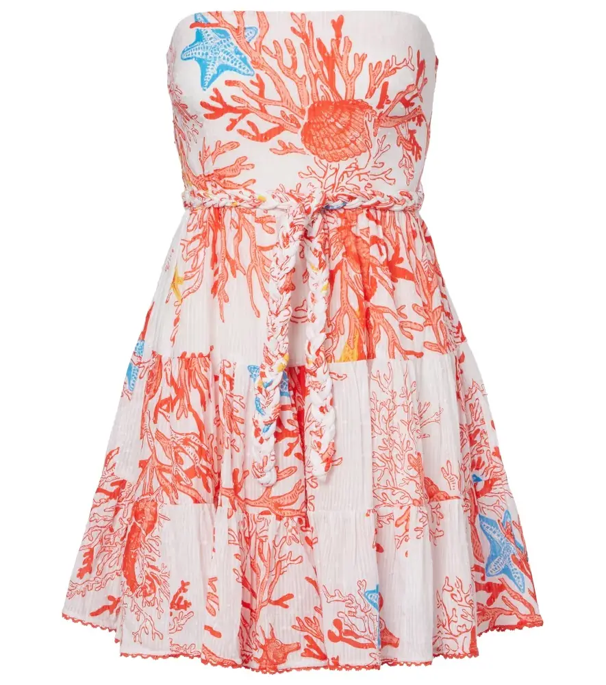 Poupette St Barth Christine printed cotton minidress