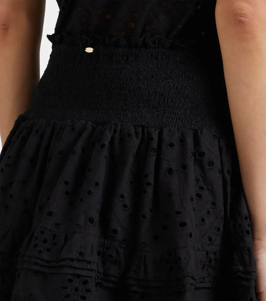 Poupette St Barth Galia broderie anglaise cotton miniskirt | Thumbnail 2 Poupette St Barth Galia broderie anglaise cotton miniskirt | Thumbnail 2