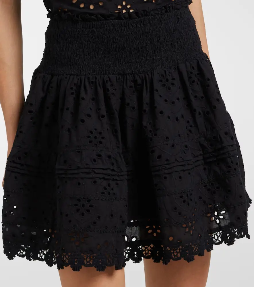 Poupette St Barth Galia broderie anglaise cotton miniskirt | Thumbnail 5 Poupette St Barth Galia broderie anglaise cotton miniskirt | Thumbnail 5
