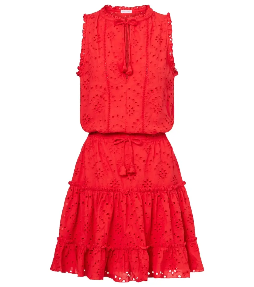 Poupette St Barth Clara broderie anglaise cotton minidress | Image 1 Poupette St Barth Clara broderie anglaise cotton minidress | Image 1