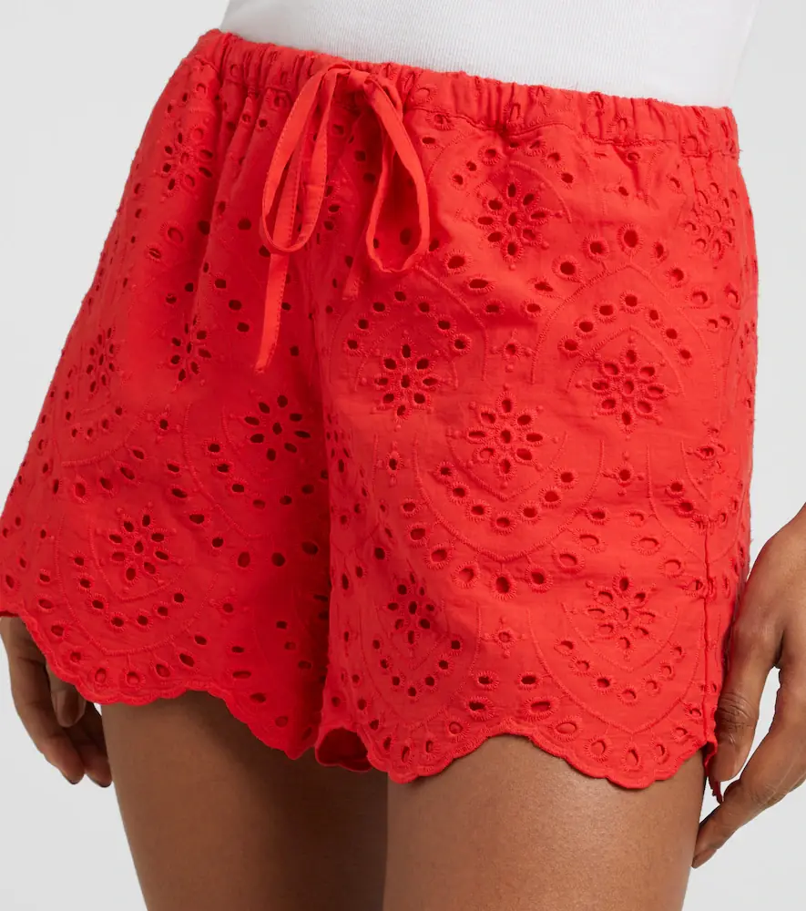 Poupette St Barth Broderie anglaise cotton shorts | Thumbnail 4 Poupette St Barth Broderie anglaise cotton shorts | Thumbnail 4