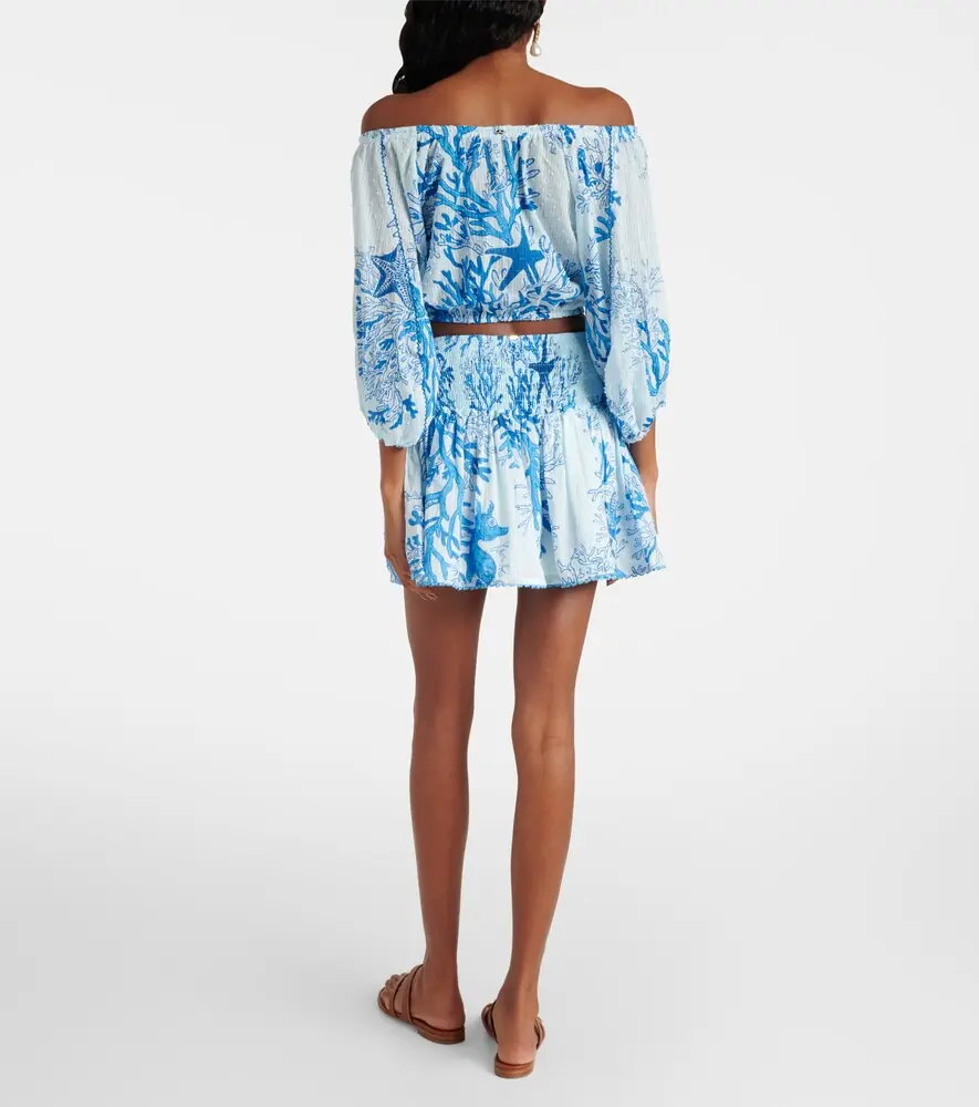 Poupette St Barth Colleen printed cotton miniskirt | Thumbnail 2 Poupette St Barth Colleen printed cotton miniskirt | Thumbnail 2