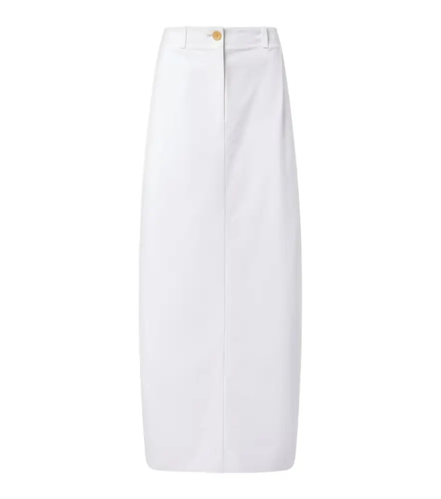 Khaite Lucian cotton poplin maxi skirt | Image 1 Khaite Lucian cotton poplin maxi skirt | Image 1