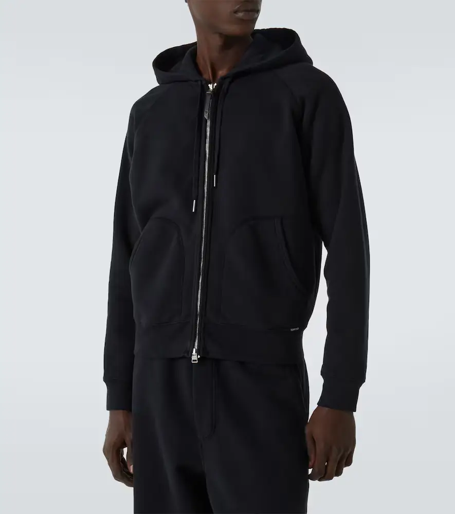 Tom Ford Cotton jersey zip-up hoodie | Thumbnail 2 Tom Ford Cotton jersey zip-up hoodie | Thumbnail 2