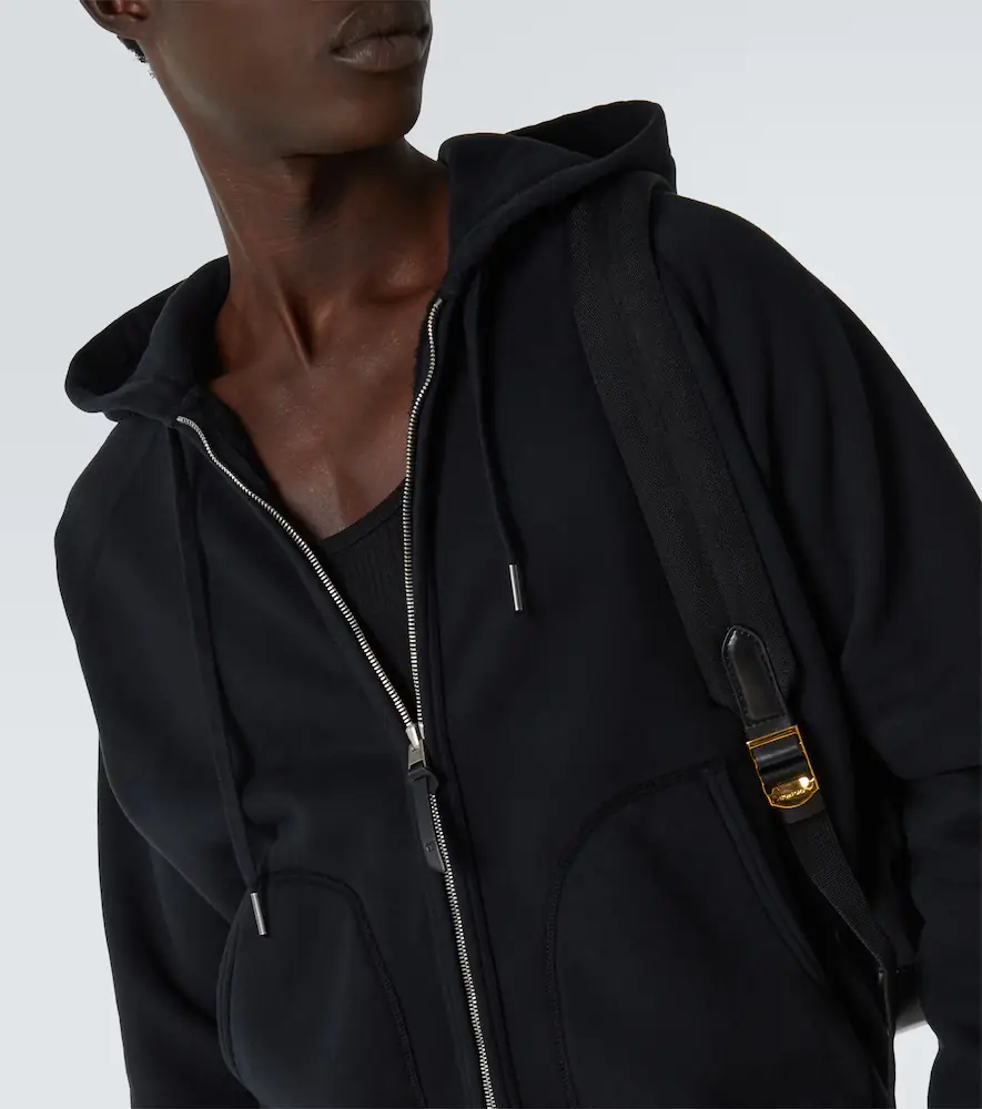Tom Ford Cotton jersey zip-up hoodie | Thumbnail 3 Tom Ford Cotton jersey zip-up hoodie | Thumbnail 3