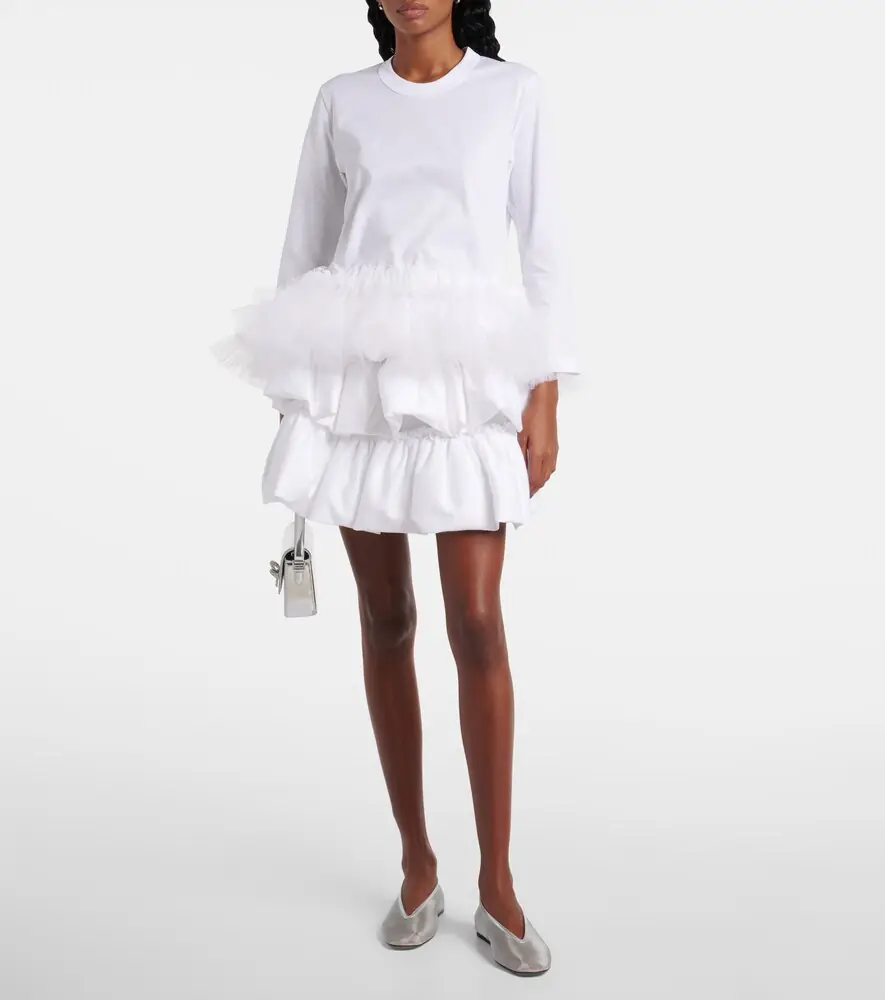 NOIR KEI NINOMIYA Tiered cotton miniskirt | Thumbnail 2