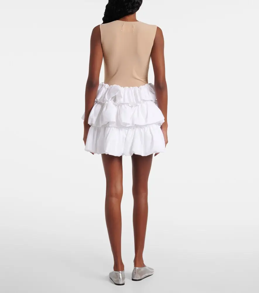 NOIR KEI NINOMIYA Tiered cotton miniskirt | Thumbnail 3