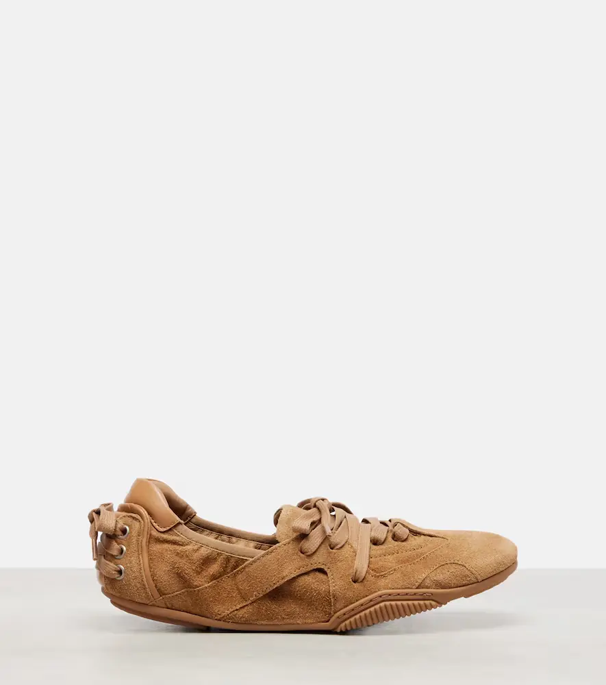 Acne Studios Leather-trimmed suede sneakers | Thumbnail 4 Acne Studios Leather-trimmed suede sneakers | Thumbnail 4