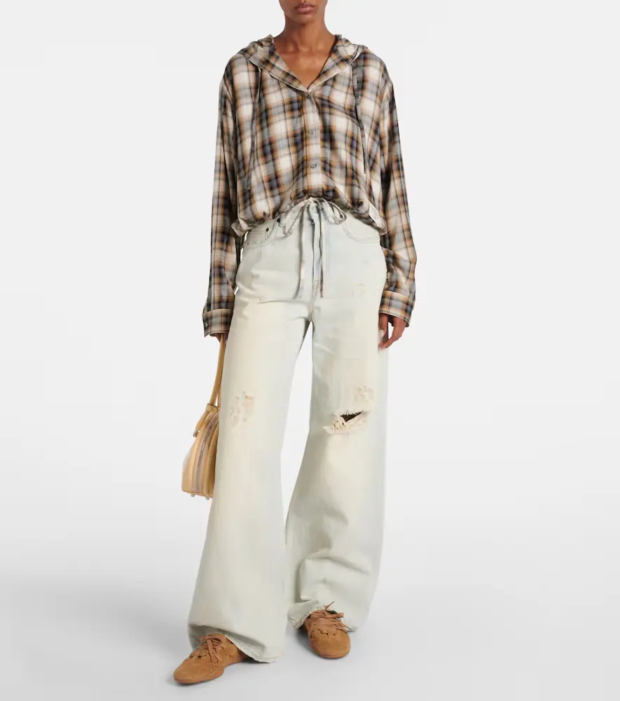 Acne Studios Leather-trimmed suede sneakers | Thumbnail 5 Acne Studios Leather-trimmed suede sneakers | Thumbnail 5