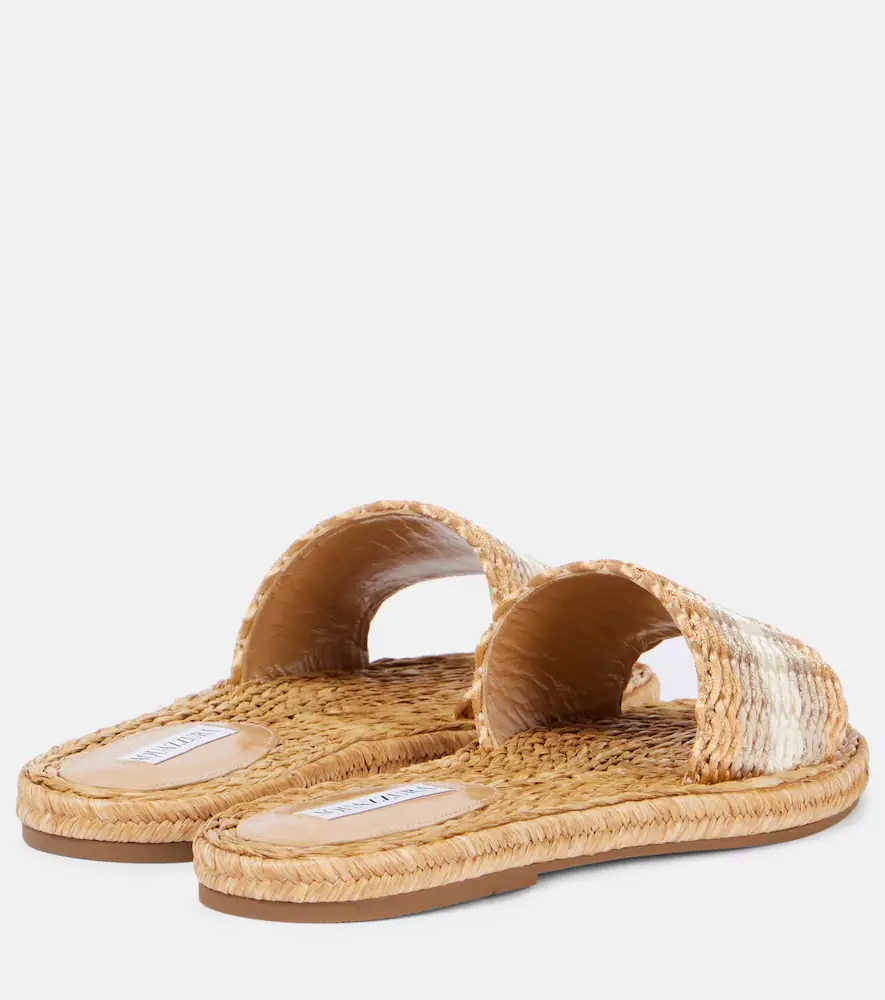 Aquazzura Playa raffia slides | Thumbnail 2