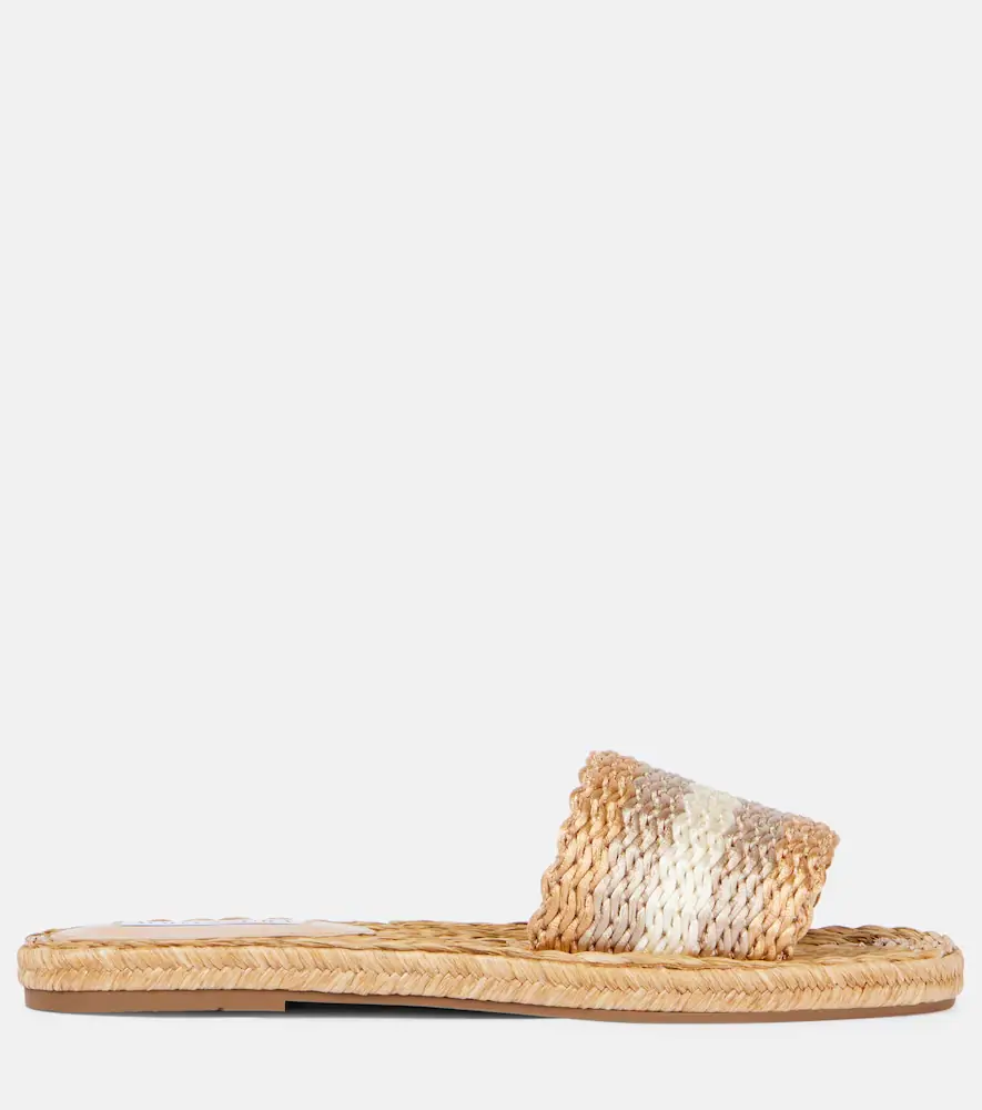 Aquazzura Playa raffia slides | Thumbnail 4