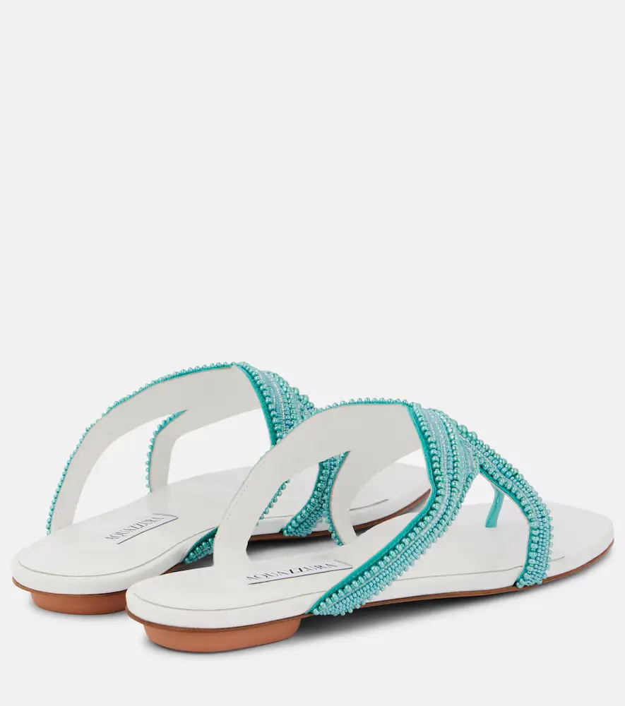 Aquazzura Reef Star embellished leather sandals | Thumbnail 3