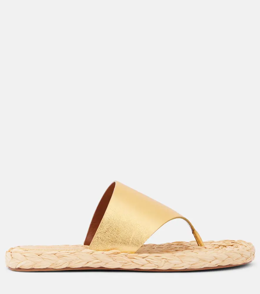 Paris Texas Amalfi metallic leather thong sandals | Thumbnail 4 Paris Texas Amalfi metallic leather thong sandals | Thumbnail 4