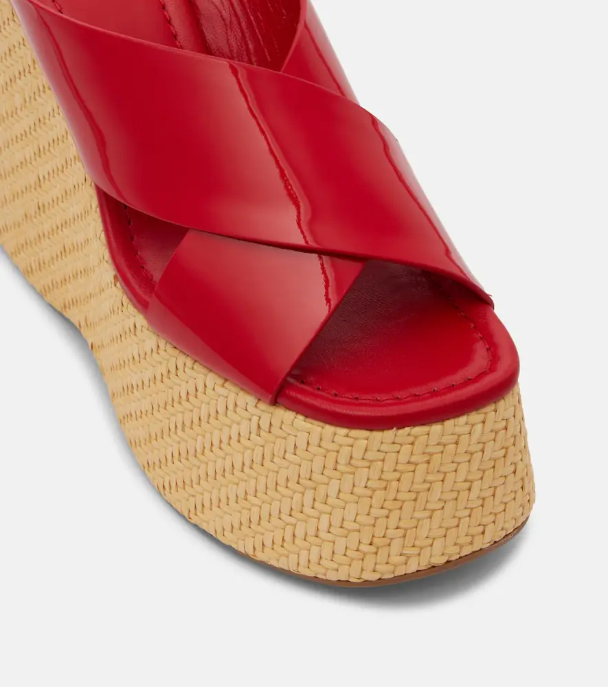 Paris Texas Mara patent leather wedge mules | Thumbnail 2 Paris Texas Mara patent leather wedge mules | Thumbnail 2