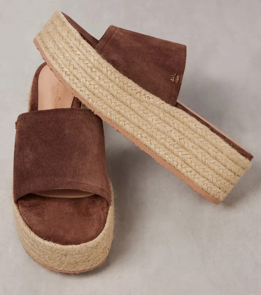 Gianvito Rossi Suede platform espadrille slides | Thumbnail 5
