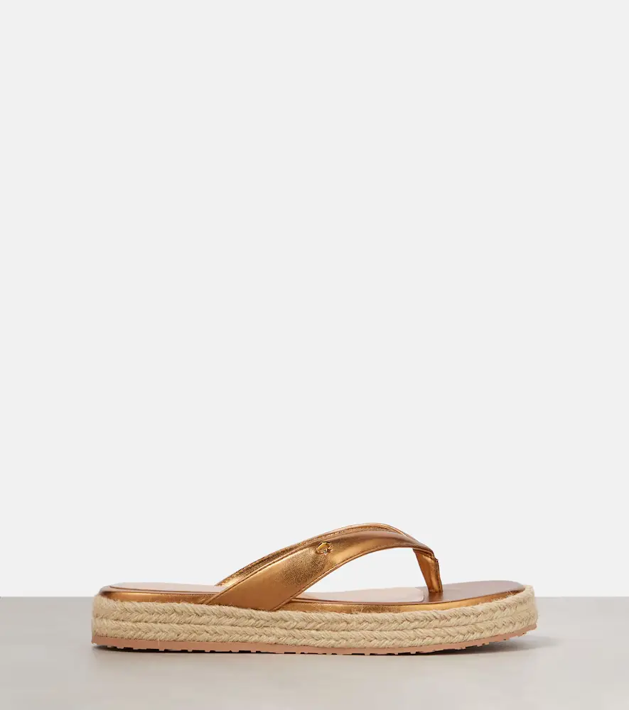 Gianvito Rossi Metallic leather thong sandals | Thumbnail 4