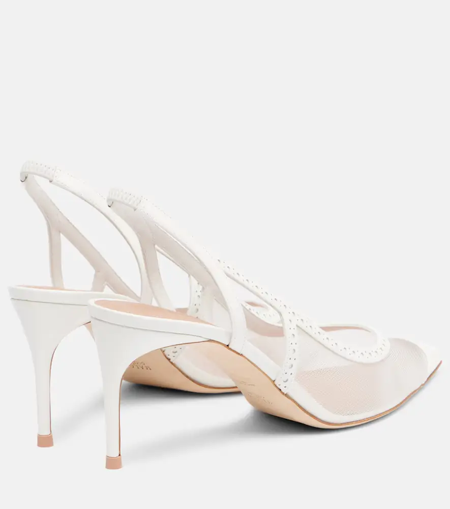 Malone Souliers Aubrey 70 mesh slingback pumps | Thumbnail 2