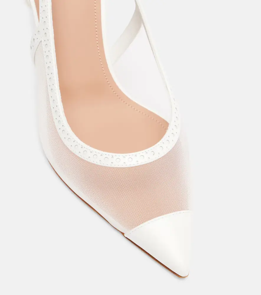 Malone Souliers Aubrey 70 mesh slingback pumps | Thumbnail 3