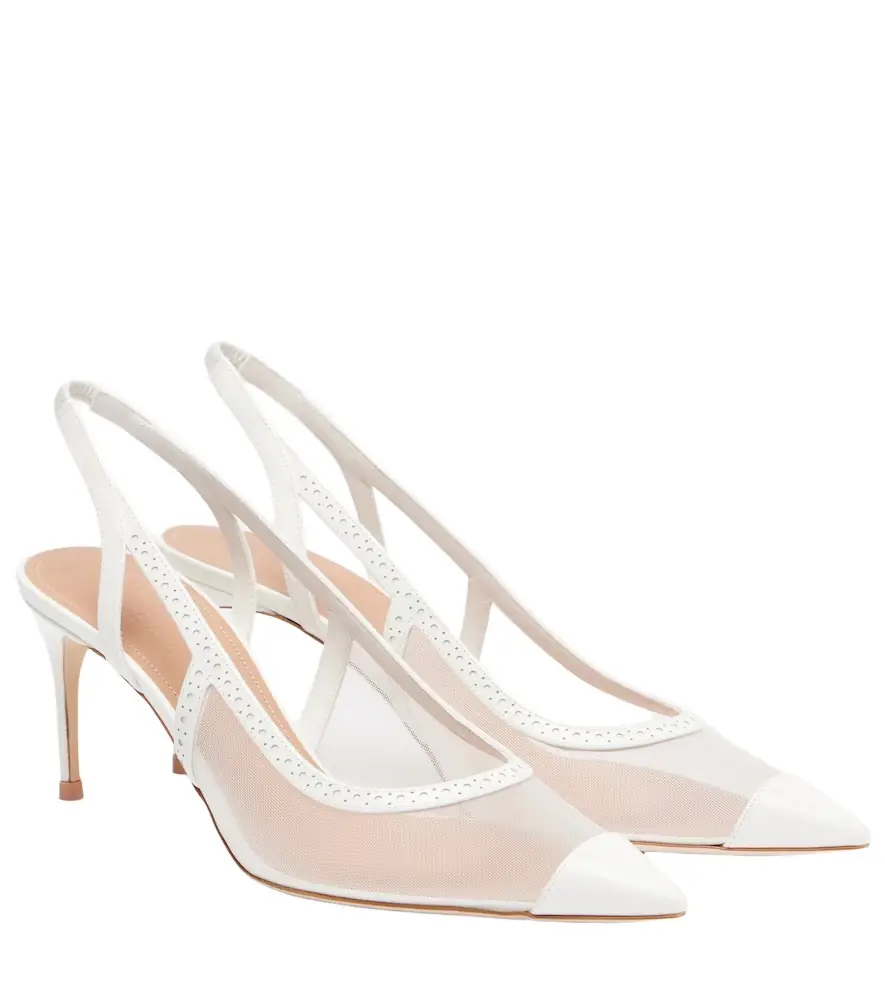 Malone Souliers Aubrey 70 mesh slingback pumps | Image 1 Malone Souliers Aubrey 70 mesh slingback pumps | Image 1