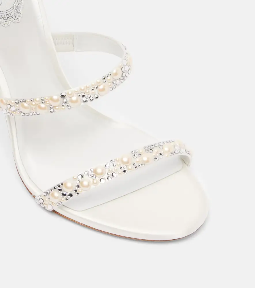 René Caovilla Cleo 105 embellished satin sandals | Thumbnail 2 René Caovilla Cleo 105 embellished satin sandals | Thumbnail 2