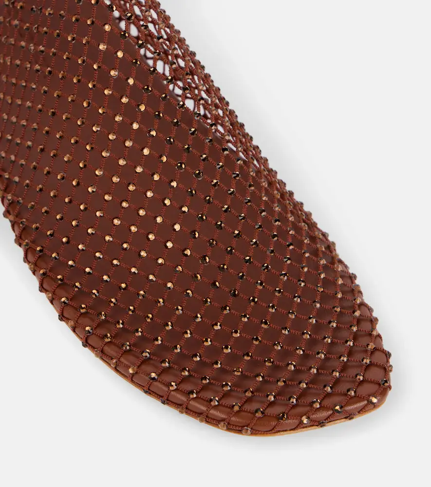 Christopher Esber Minette crystal-embellished mesh flats | Thumbnail 5