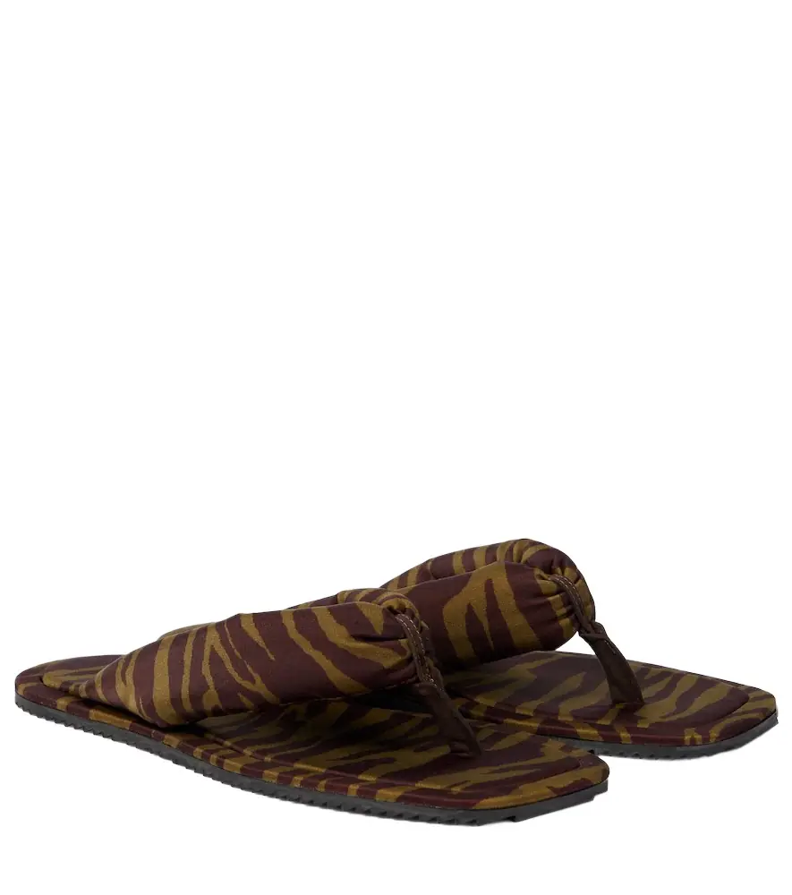 The Attico Indie zebra-print thong sandals | Image 1 The Attico Indie zebra-print thong sandals | Image 1