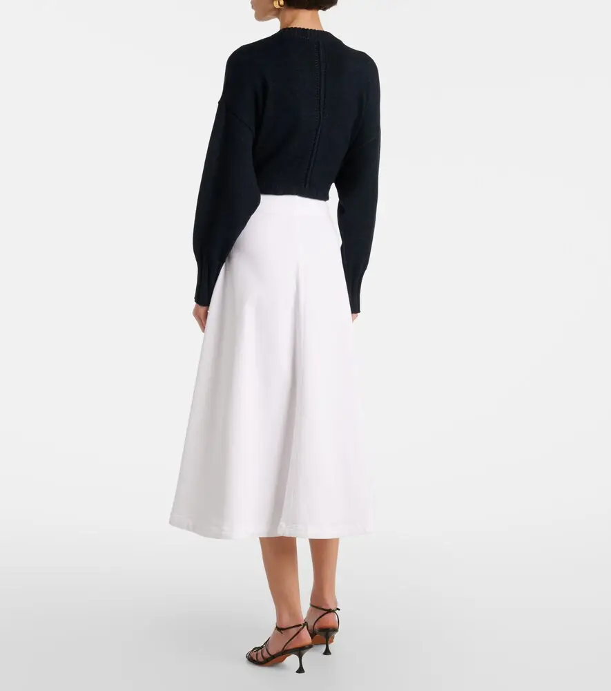 Altuzarra Varda cotton-blend midi skirt | Thumbnail 4 Altuzarra Varda cotton-blend midi skirt | Thumbnail 4