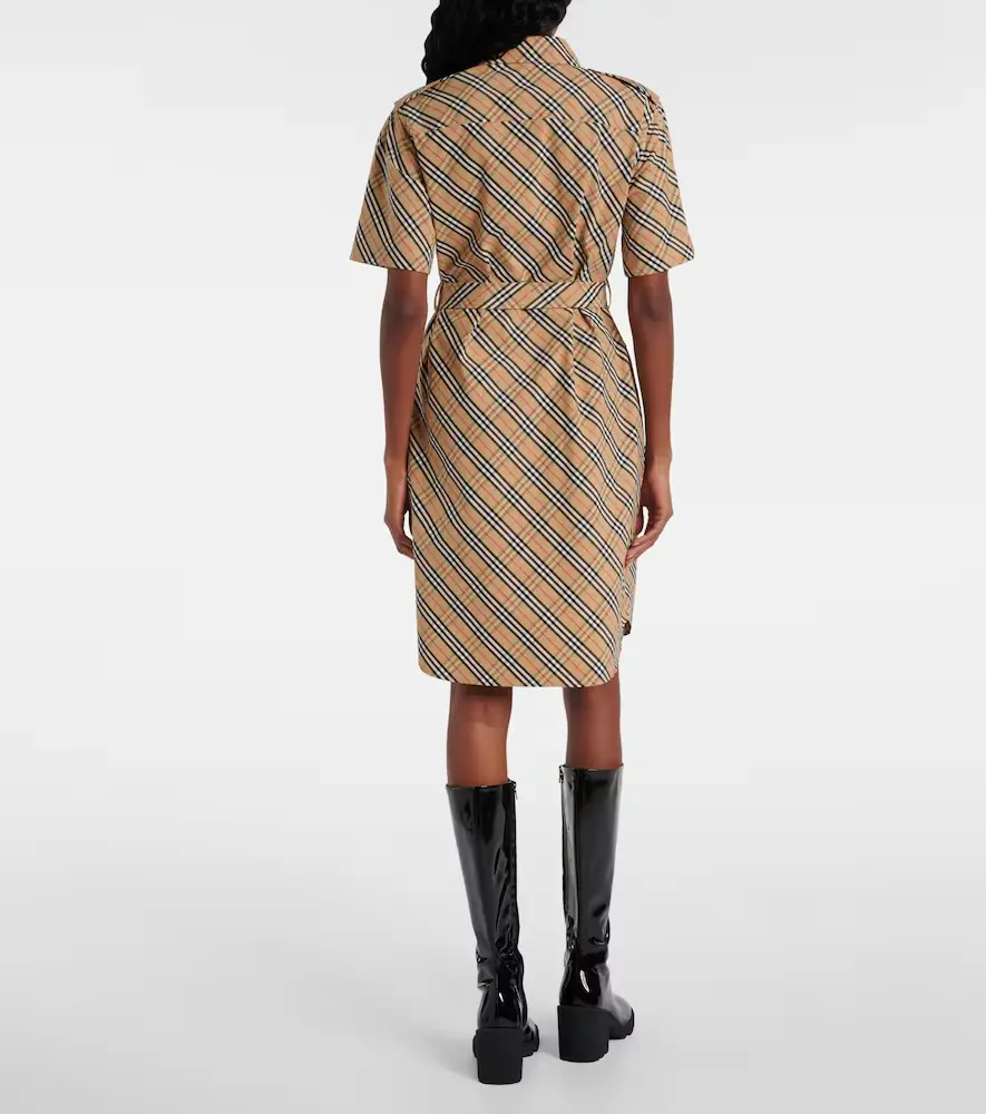 Burberry Check cotton shirt dress | Thumbnail 3