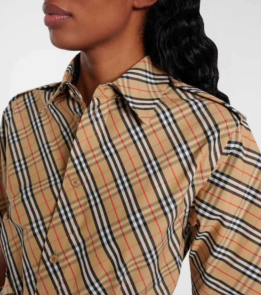 Burberry Check cotton shirt dress | Thumbnail 5