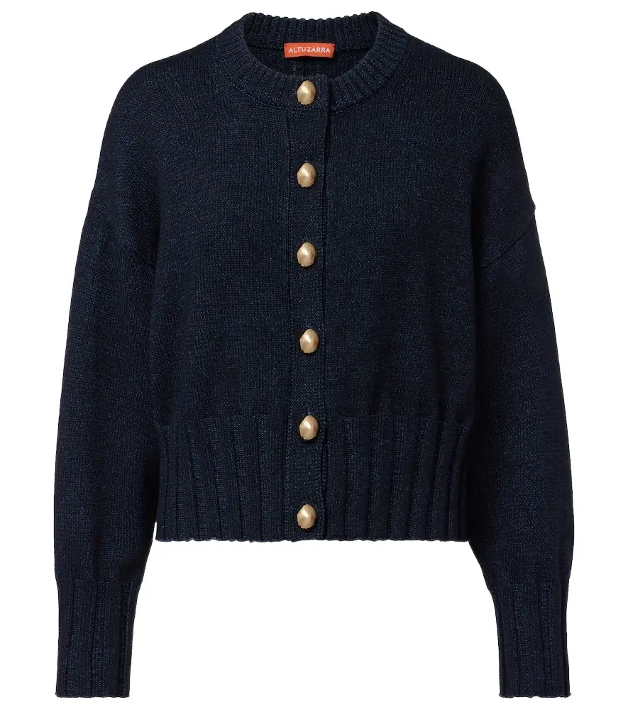 Altuzarra Liam cotton and silk-blend cardigan