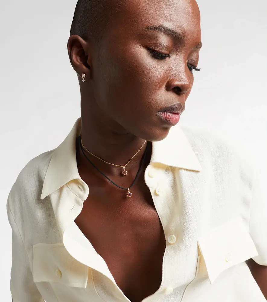 Stone and Strand Festival 14kt gold necklace with tourmaline | Thumbnail 4