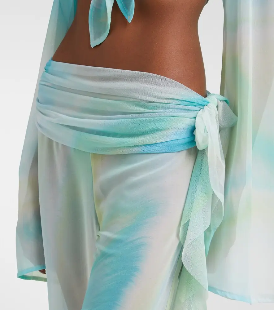 Bananhot Shawn ruffled sheer flared pants | Thumbnail 3
