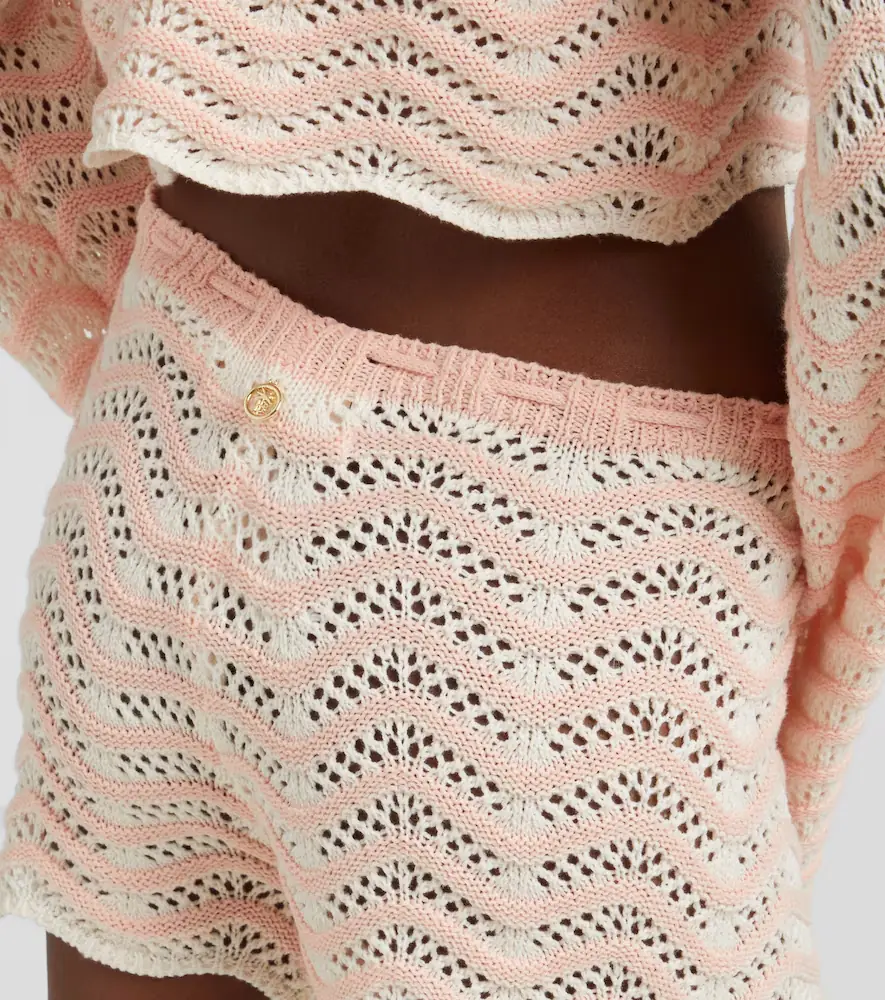 Bananhot Mina striped cotton-blend shorts | Thumbnail 2