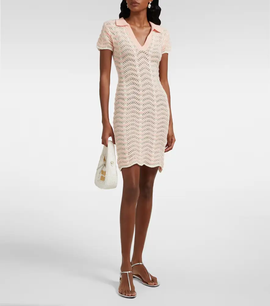 Bananhot Coco striped cotton-blend minidress | Thumbnail 2