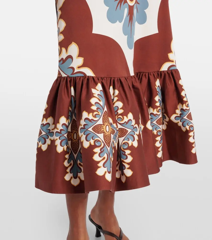 La DoubleJ Gingerbread cotton-blend midi dress | Thumbnail 5