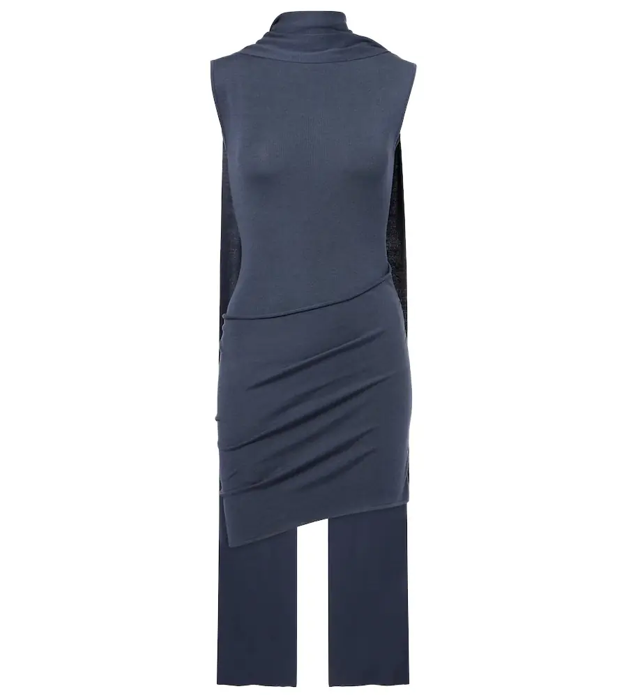 Aya Muse Solar scarf-detail silk-blend minidress | Image 1 Aya Muse Solar scarf-detail silk-blend minidress | Image 1