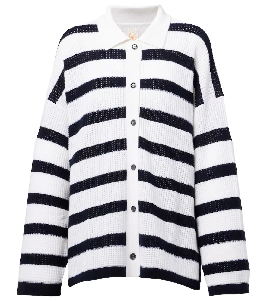 Jardin des Orangers Striped cashmere cardigan | Image 1 Jardin des Orangers Striped cashmere cardigan | Image 1