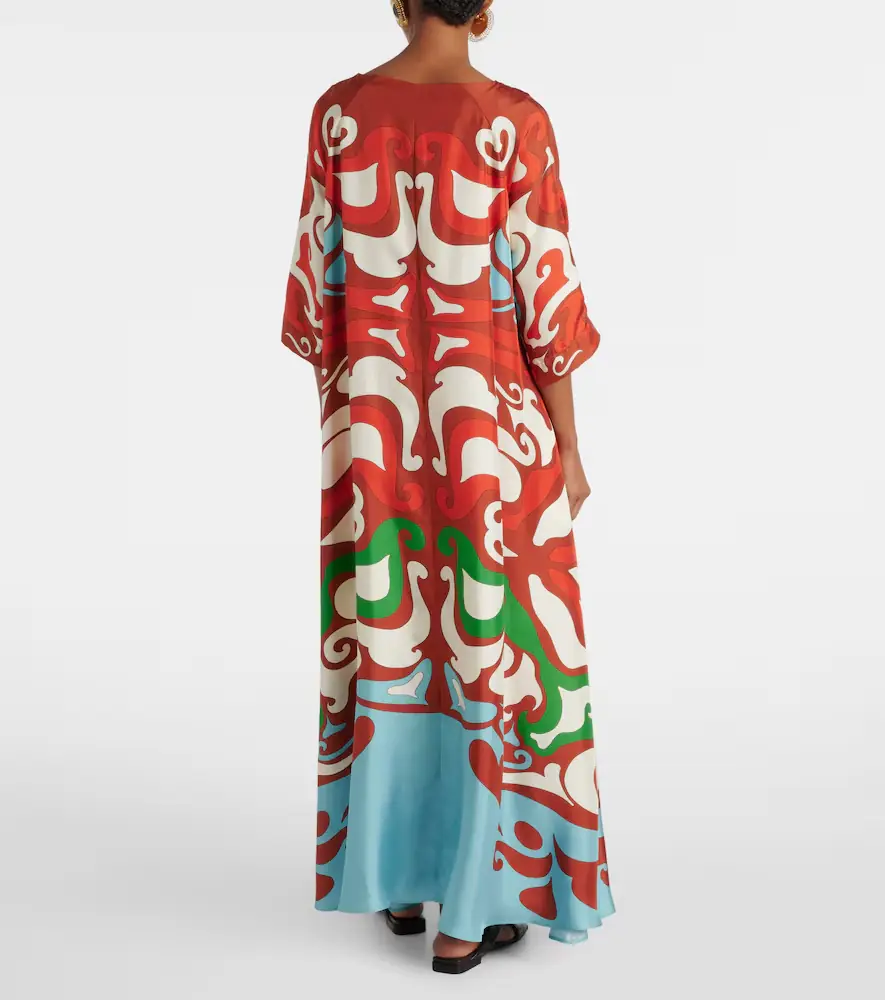 La DoubleJ Muumuu printed silk twill maxi dress | Thumbnail 6