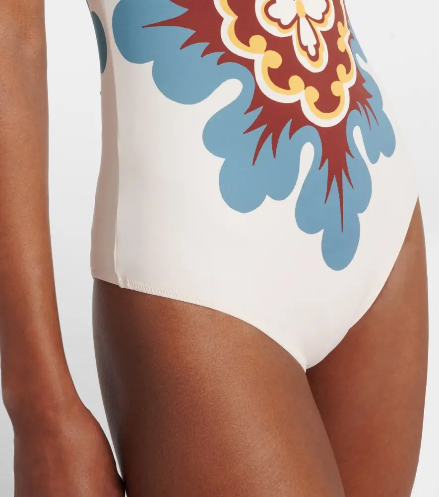La DoubleJ Goddess printed one-shoulder swimsuit | Thumbnail 3