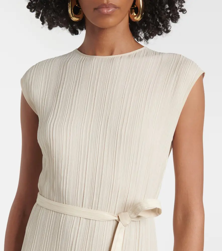 Joseph Garnier pleated jacquard midi dress | Thumbnail 2 Joseph Garnier pleated jacquard midi dress | Thumbnail 2